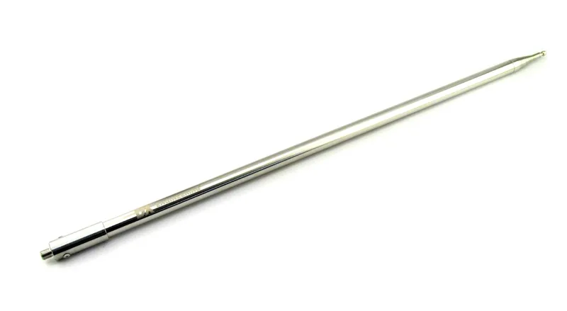 DX Engineering telescoping stainless steel whip antenna with threaded base