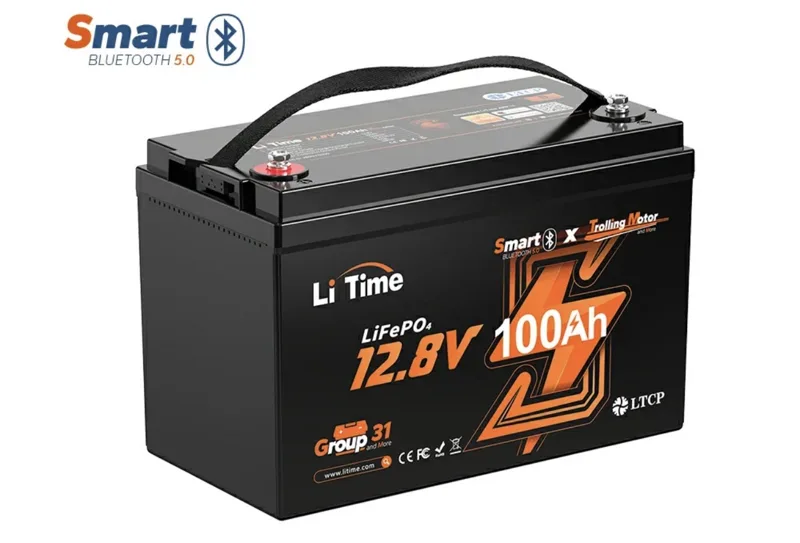LiTime 12.8V 100Ah LiFePO4 smart Bluetooth battery
